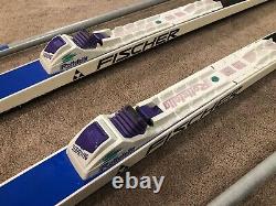 190 cm Fischer cross country skis NNN Womens Mens Waxless Touring+ 130 cm Poles