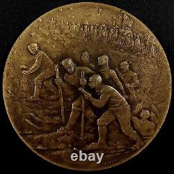 1922 Bogève, France, Cross-Country Skiing, 1st Place Speed medal! 50mm, 54.6 gr