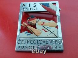 1935 FIS Cross country skiing world championships Vysoke Tatry wintersport badge