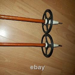1960s Sparta Vintage Bamboo Cross Country Ski Poles 2 sets