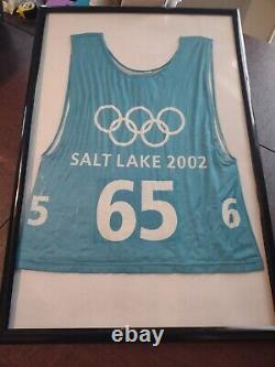 2002 Salt Lake Olympic Ski Race Bib Nordic Combined Jumping Event Used