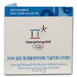 2018 1/2 oz Ag PyeongChang Winter Olympic Cross-Country Skiing SKU#279199