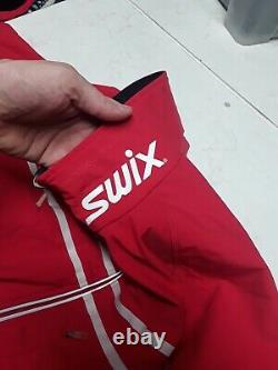 (? 498) SWIX 3XDRY SWISS jakcet MEN L LARGE ski cross country biatlon air back