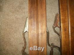 6' C. A, LUND Hastings MINNESOTA Antique C1930's Cross Country skis Maple #2090