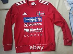 ADIDAS CLIMAWARM NORWAY BRAND TEAM t shirt men size M SKI CROSS Country