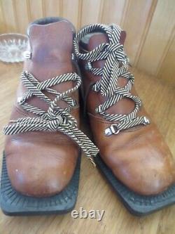 ALFA NORWAY 3 Pin Cross Country Ski Boots Full Grain Leather EUC Size 36 Best