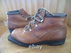 ALFA NORWAY 3 Pin Cross Country Ski Boots Full Grain Leather EUC Size 36 Best