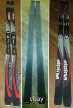 ALPINA waxless metal edge cross country skis 170cm & ROTTEFELLA NNN BC bindings