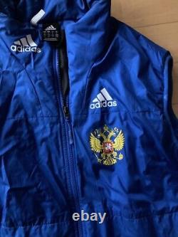 Adidas Olympic Russia Ski Team warm vest Men M VGUC