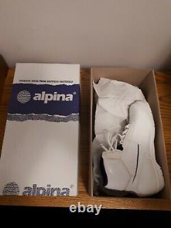 Alpina 1993 Retro NNN White Size 38 Cross Country Ski Boots Unused Rare