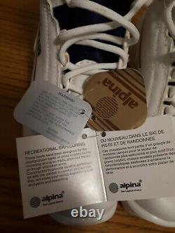 Alpina 1993 Retro NNN White Size 38 Cross Country Ski Boots Unused Rare