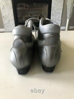 Alpina 3 Pin Vintage Cross Country Ski Boots Silver Men's EU Shoe Size 44