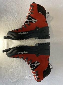 Alpina Alaska 75mm BC Cross Country Ski Boots Size 42 Left 43 Right Foot $250