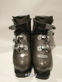 Alpina Ziri Made in Yougosla Vintage Rare 1980s Ski Boots Mens Size 7.5 Grey