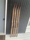 Antique Lot Of 2 Pair Wooden Skis 70 Long Paris Mfg Maine Snow Cross Country