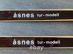 Asnes Wooden Cross Country Skis, Made In Norway, 210 cm, New
