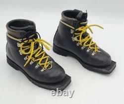 Asolo Summit Telemark 3 Pin 75mm Leather Cross Country Double Boots Size 5 US