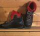 Asolo Boots Tour Asoflex 75mm 3 Pin Cross Country Vibram Vintage Ski Skiing Red
