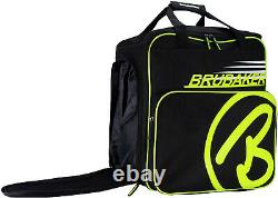 BRUBAKER XC Ski Boot Bag + Cross-Country Ski Bag 195 / 210 cm Black Neon Yellow