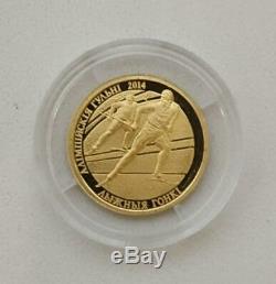 Belarus 20 rubles 2012 Cross-country Skiing Gold Au 999 1/10 Oz