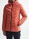 Craft Men's Light Down Hooded Jacket, Pepper Red, Size Large, Nwt, Reg $230