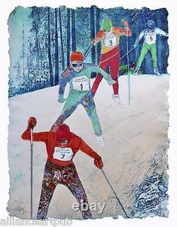 CROSS COUNTRY SKIING Set of 3 Pieces on Nordic Skiing s/n By Mikulas Kravjansky