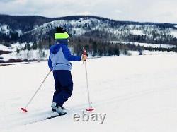 Classic Kids Waxless 130 cm Skis Cross Country XC Nordic Rottefella NNN Bindings