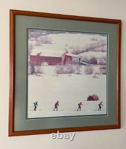 Cross-Country Skiing Framed Print Winter Nordic Ski