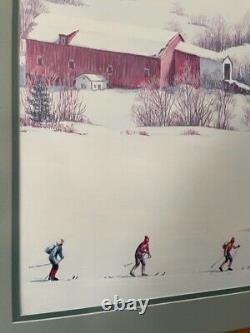 Cross-Country Skiing Framed Print Winter Nordic Ski