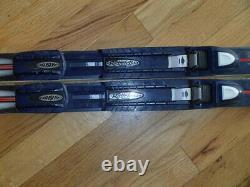 FISCHER crown tech waxless cross country ski xc fish scale 177 cm & NNN bindings