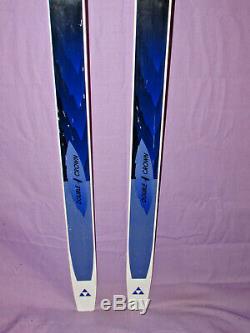 Fischer Double Crown Fiber XC cross country skis 190cm with Salomon SNS bindings