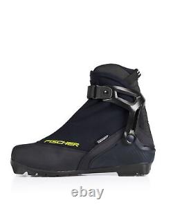 Fischer RC3 Skate Men's Cross Country Ski Boots, Black/Yellow, M43 MY24