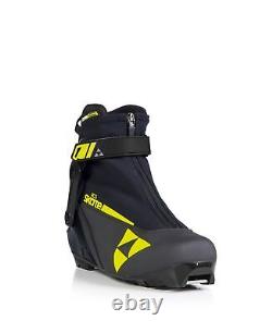 Fischer RC3 Skate Men's Cross Country Ski Boots, Black/Yellow, M43 MY24
