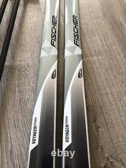 Fischer Voyager Crown Nordic Cruising Cross Country Skis 174cm + Poles Bindings