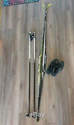 Fischer cross country skis, poles, boots