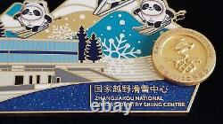 HUGE 2022 Beijing Olympic Zhangjiukou Cross Country Skiing Centre pin