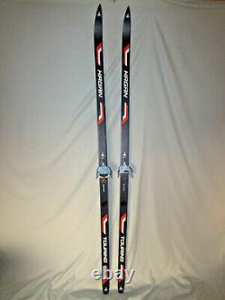 Hagen Touring Loipe waxless cross country xc skis 200cm w Benner 3-Pin bindings