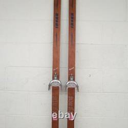 Huski USA Classic 210cm Wooden Cross Country Skis withSkilom 3-Pin Bindings Medium