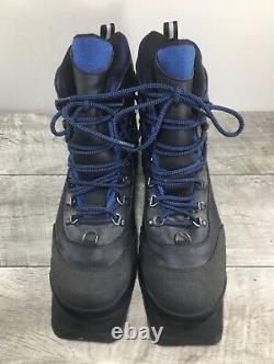 Karhu Convert Cross Country CC 2001 Black Blue Leather Ski Womens Boots Size 10