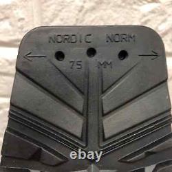 Karhu Nordic Cross Country Ski Boots 75mm Black Gray women's Size 7.5