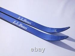 LL Bean Blue Waxless 190 cm Skis Cross Country Nordic Rottefella NNN Binding