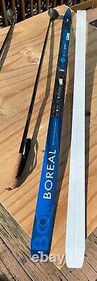 LL Bean Boreal Cross Country Skis Rotafella Bindings Wax Less Base Komperdell