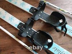 LL Bean Kids Toddlers Cross Country 85cm Skis, 2 SWIX Poles Set, Quality