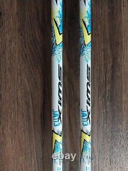 LL Bean Kids Toddlers Cross Country 85cm Skis, 2 SWIX Poles Set, Quality