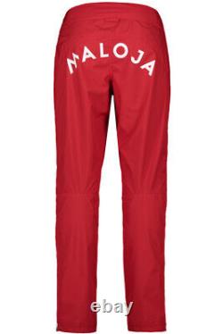 Maloja cross Country Skiing Trousers Ski Pants Canunm. Nordic Red Windproof