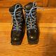 Men's Merrell Cross Country Ski Black Leather Hiking Boots Made In Italy Sz 9.5