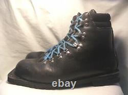 Merrell 3-Pin Cross Country Leather Ski Boots Men Fit As 11 See Desc Vibram Sole
