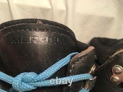 Merrell 3-Pin Cross Country Leather Ski Boots Men Fit As 11 See Desc Vibram Sole