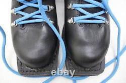 Merrell Telemark Men's Size 7 Black Leather Cross Country 3 Pin 75 MM Ski Boots
