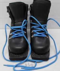 Merrell Telemark Men's Size 7 Black Leather Cross Country 3 Pin 75 MM Ski Boots